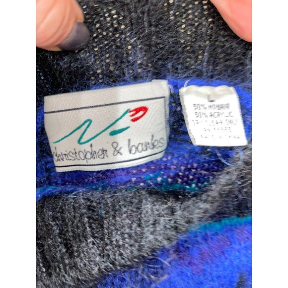 Vintage Christopher & Banks Mohair Wool Blend Geometric Pattern Sweater - Picture 5 of 5